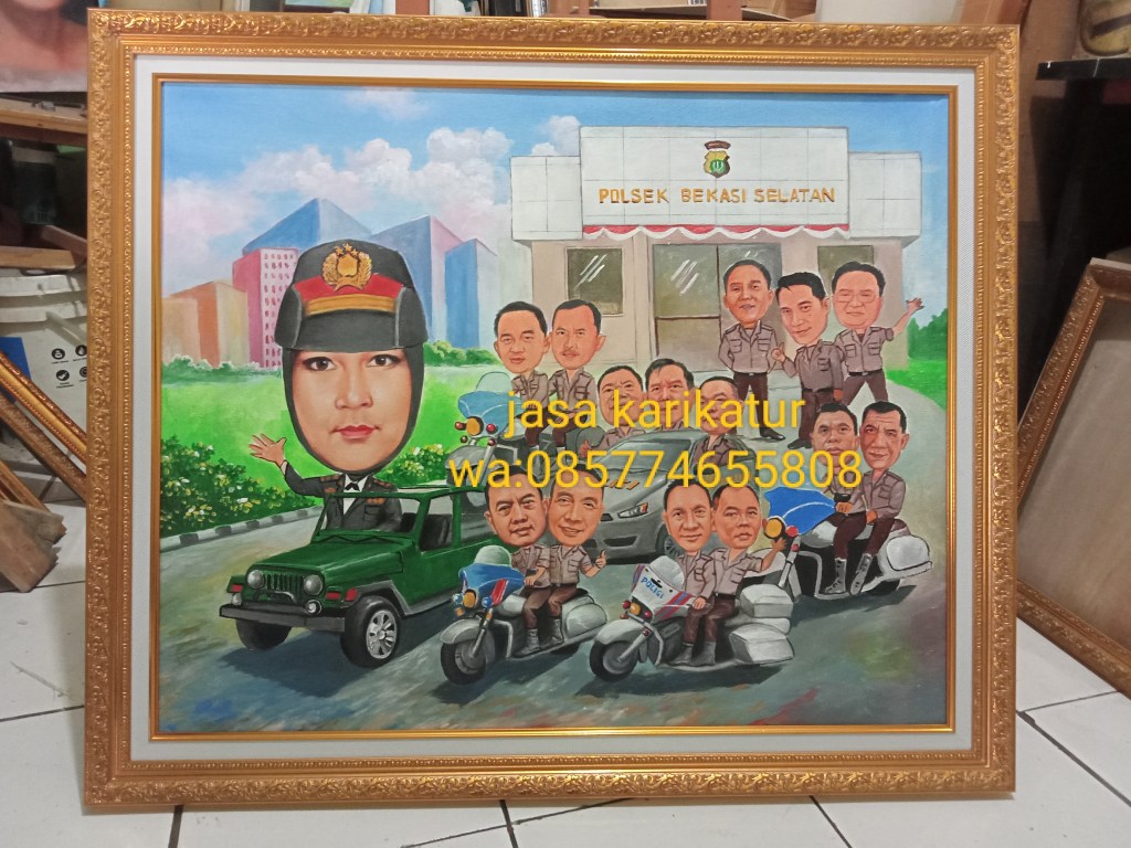 Jasa karikatur bekasi,jasa karikatur polisi bekasi,karikatur jasa lukis,pelukis karikatur bekasi,karikatur perpisahan bekasi